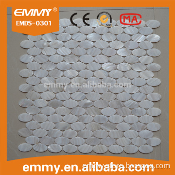 crystal pattern freshwater shell mosaic for exterior wall tile